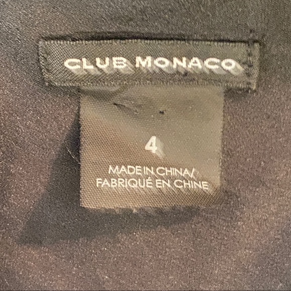 Club Monaco Silk Black Slip Strappy Mini Cocktail Dress - Picture 6 of 7